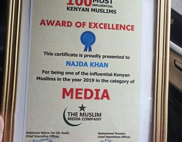 Najda Khan Awards